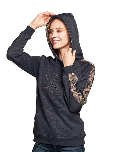 Long Sleeve Fleece-Lined Winter Hoodie T-Shirt (WOH340) - CQR - Modalova