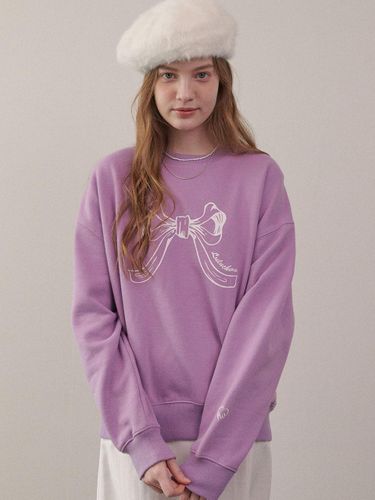 Ribbon Sweatshirt [PURPLE] - LuluChou - Modalova