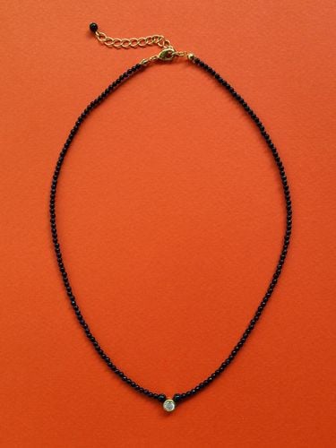 Blue Goldstone Silver Cubic Necklace - L’OMBRILLANT - Modalova