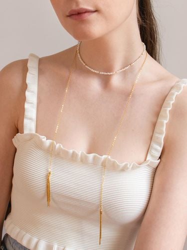 Gold-plated Sterling Silver Two-Way Tassel Necklace - L’OMBRILLANT - Modalova