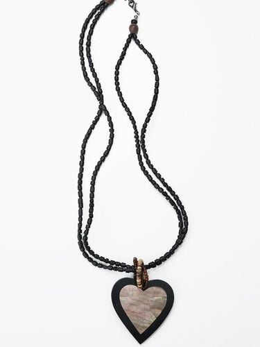 Heart-shaped Pearl Beaded Necklace - A BIT MOR - Modalova