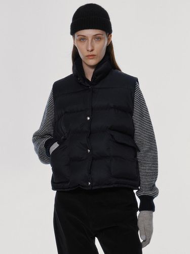 Premium Down Filled Puffer Vest [Dark Navy] - NOTHING WRITTEN - Modalova