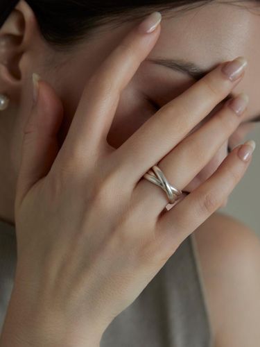 Sterling Minimalist Silver Ring - dmoment - Modalova