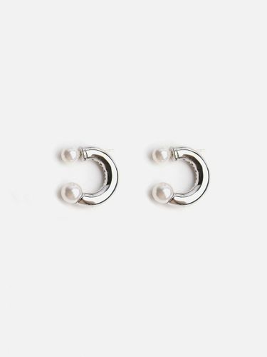 Two-way Pearl Ring Earring [Silver] - RACOHA - Modalova