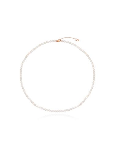 K Pink Gold Freshwater Pearl 3mm Necklace (TNSK4P22067M) - Tirr Lirr - Modalova