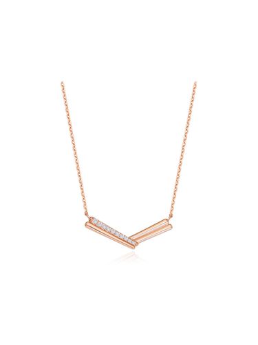 Luminous Refine Silver 925 Necklace [Pink] (TNTSVP02738S) - Tirr Lirr - Modalova