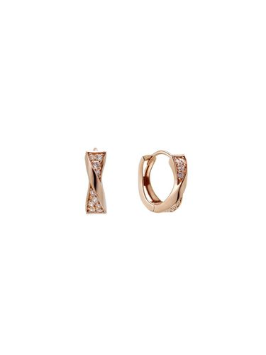 K Pink Gold Cubic Zirconia Lever Back Earrings (TETK4P02578M) - Tirr Lirr - Modalova