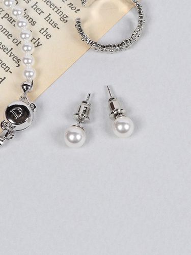 Crystal Pearl Hypoallergenic Silver Earrings - Dana Burton - Modalova