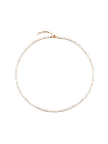 K Pink Gold Pearl Beaded Delicate Necklace (TNSK4P20992M-NEW) - Tirr Lirr - Modalova