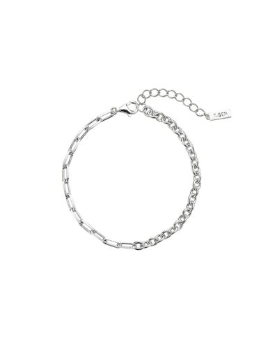 Twin Link Chain Silver Bracelet [Beige] (TBSSVW14058M) - Tirr Lirr - Modalova