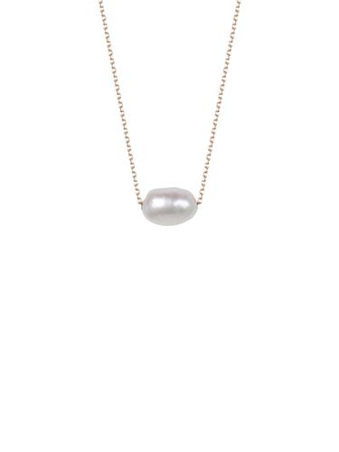 K Pink Gold Freshwater Pearl Delicate Necklace (TNSK4P22060M) - Tirr Lirr - Modalova