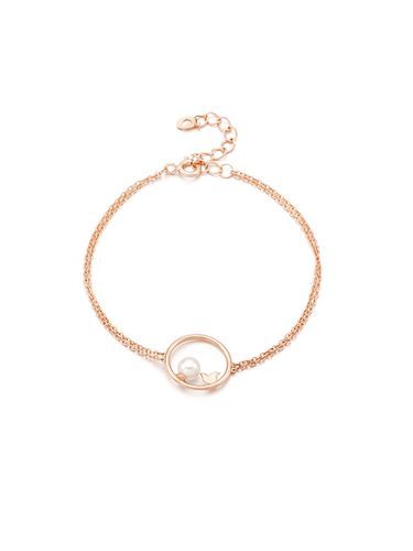 Silver Delicate Bracelet [Pink] (TBSSVP11247S) - Tirr Lirr - Modalova