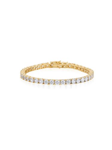 Silver Cubic Zirconia Tennis Bracelet [Yellow] (SBSSVG00512M-4-M) - Tirr Lirr - Modalova