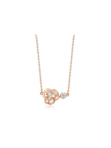 Delicate Everyday Luxury Necklace [Brown Pink] (TNSSVP00121-1M) - Tirr Lirr - Modalova