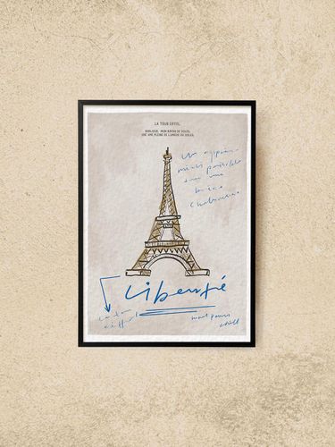 Vintage Parisian Premium Art Print - HOTEL PARIS CHILL - Modalova