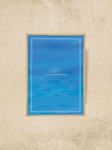 Delicate Brushstroke Seaside Art Print [Blue] - HOTEL PARIS CHILL - Modalova