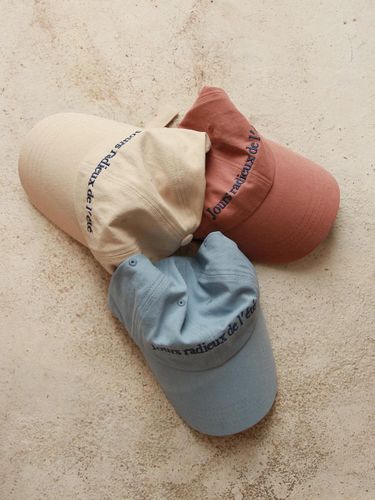 Cotton Vintage Wash Embroidered Baseball Cap - HOTEL PARIS CHILL - Modalova