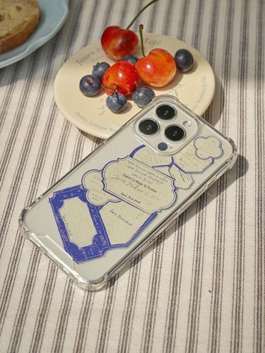 Vintage-inspired TPU Jelly Handwritten Phone Case - HOTEL PARIS CHILL - Modalova