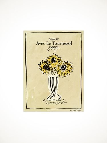 Vintage Premium Sunflower Postcard - HOTEL PARIS CHILL - Modalova