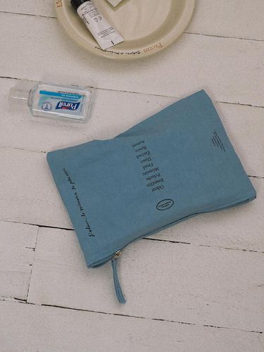 Washed Cotton Handcrafted Holiday Pouch [] - HOTEL PARIS CHILL - Modalova