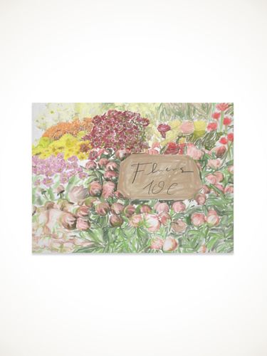 Delicate Floral Premium Matte Postcard - HOTEL PARIS CHILL - Modalova