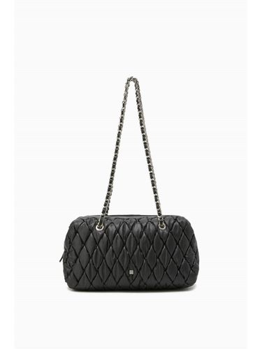 Quilted Diamond Pattern Chain Strap Boston Bag () - rouge & lounge - Modalova