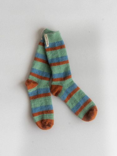 Retro Wool Blend Striped Socks - HOTEL PARIS CHILL - Modalova