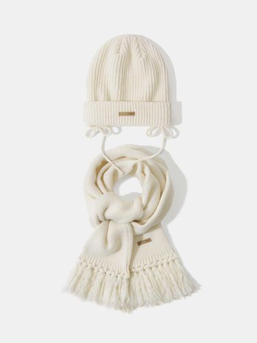 Baby Alpaca Ramswool Adjustable Winter Set [Ivory] - DIAMOND LAYLA - Modalova