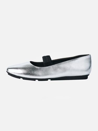 Vegan Comfort Mary Jane Ballerina Flat [Silver] - PICCADILLY - Modalova