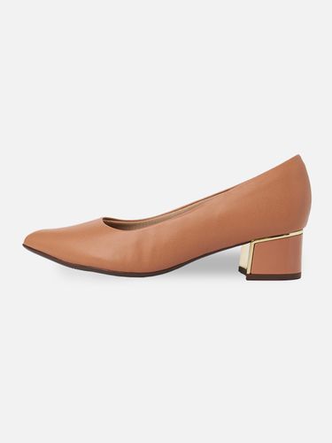 Classic Gold-Tone Cushioned Pumps [Terracotta] (739115) - PICCADILLY - Modalova