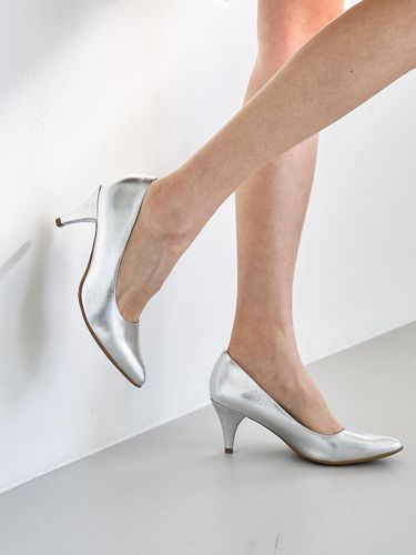 Vegan Memory Foam 7cm Pumps [Silver] (745076-A) - PICCADILLY - Modalova