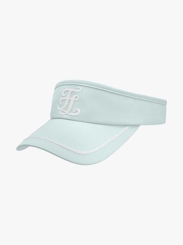 Chain Logo Embroidered Adjustable Visor [GREEN] - FAIRLIAR GOLF - Modalova