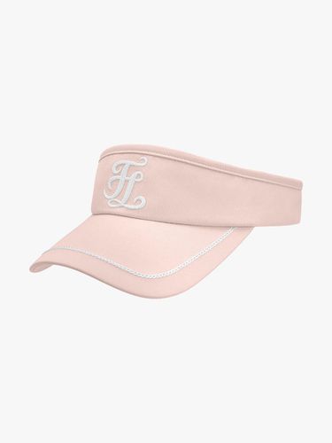 Chain Logo Embroidered Adjustable Visor [Pink] - FAIRLIAR GOLF - Modalova