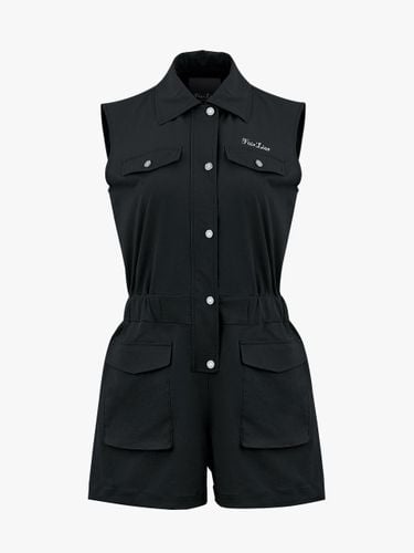 Heart Symbol Water-Repellent Jumpsuit [Black] - FAIRLIAR GOLF - Modalova