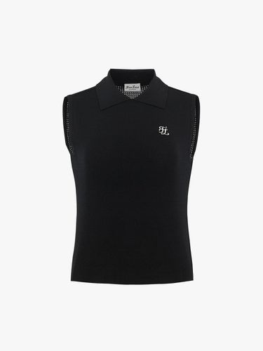 Mesh Back Regular Fit Vest [Black] - FAIRLIAR GOLF - Modalova