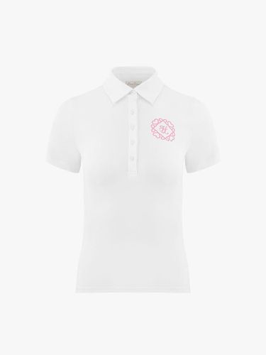 Heart Symbol Slim Fit Performance T-shirt [Beige] - FAIRLIAR GOLF - Modalova