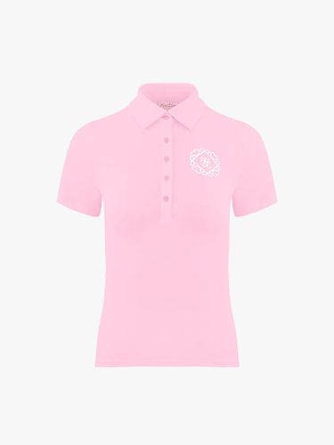 Heart Symbol Slim Fit Performance T-shirt [Pink] - FAIRLIAR GOLF - Modalova