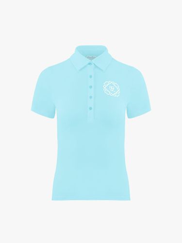 Heart Symbol Slim Fit Performance T-shirt [Blue] - FAIRLIAR GOLF - Modalova