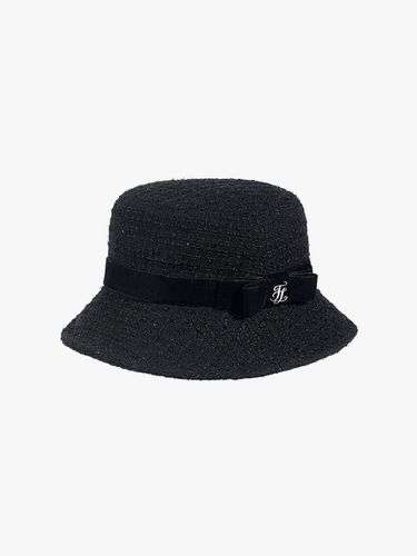 Tweed Premium Leather Handle Hat [Black] - FAIRLIAR GOLF - Modalova