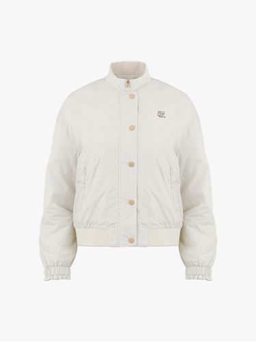 High-neck Blouson Padded Bomber Jumper [Cream] - FAIRLIAR GOLF - Modalova