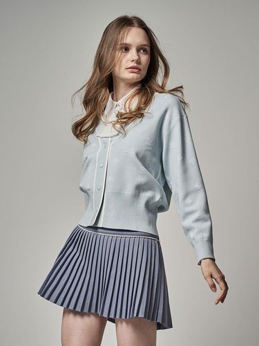 Pearl Flare Pleated Signature Skirt [Ceramic Blue] - FAIRLIAR GOLF - Modalova