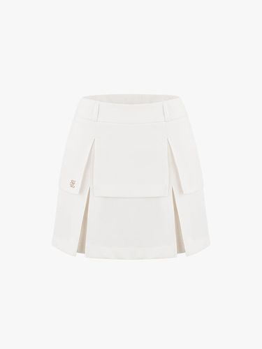 High-waist A-line Layered Skirt [Beige] - FAIRLIAR GOLF - Modalova