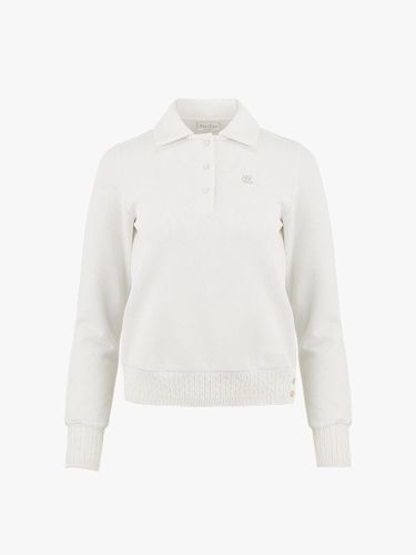 Blouson Cable Knit Stretch T-shirt [Ivory] - FAIRLIAR GOLF - Modalova