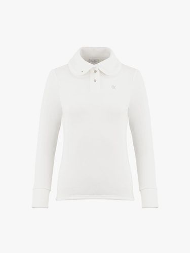 Fur Collar Slim Fit Premium T-shirt [Ivory] - FAIRLIAR GOLF - Modalova