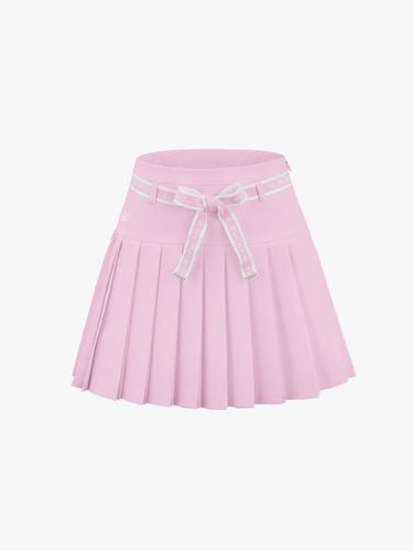 High-waist Ribbon Pleated Skirt [Pink] - FAIRLIAR GOLF - Modalova