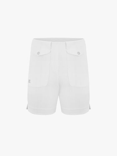 Slim Fit Water-Repellent Pocket Knee-Length Shorts [Beige] - FAIRLIAR GOLF - Modalova