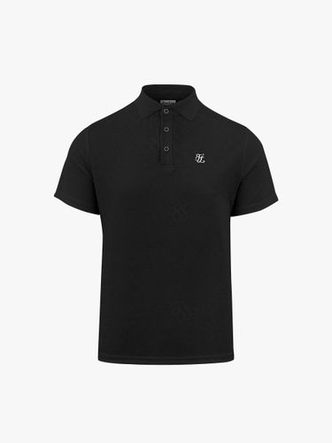 Jacquard UV Protection Moisture-Wicking T-shirt [Black] - FAIRLIAR GOLF - Modalova