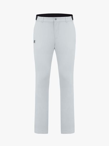 Straight-Fit Elastic Banding Premium Polyester Pants [Gray] - FAIRLIAR GOLF - Modalova