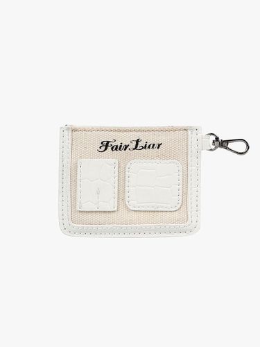 Embossed Detachable Cotton Name Tag Pin [Beige] - FAIRLIAR GOLF - Modalova