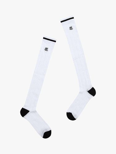 Cable Knit Scalloped Pattern Knee Socks [] - FAIRLIAR GOLF - Modalova